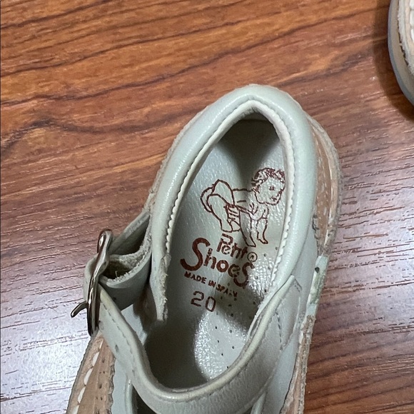 Petit Shoes Sz 4.5 Saddle Oxford w/Strap Made in Spain Leather Pink & Blue - Picture 3 of 11